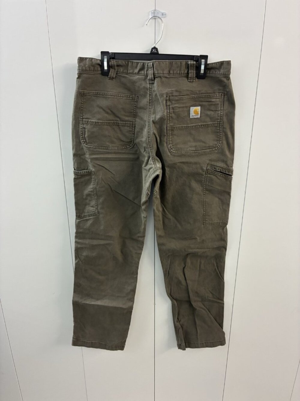 Carhartt Moss Green Canvas Double Knee Pants Mens  102802-217 36x32